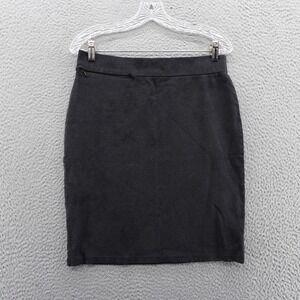 Toad&Co Paseo Skirt Medium Black Womens Tencel Blend‎ Stretch Casual